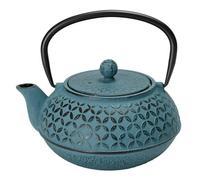 Well home tetera de hierro fundido azul flower 1l