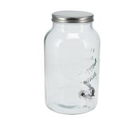 Well home vaso dispensador de bebidas 5500ml con tapa metálica 19 cm