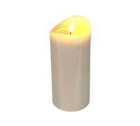 Well home vela led con efecto gelatina color gris ø9x20cm 23 cm