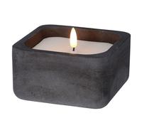 WELL HOME - Vela led formato cuadrado color negro 12x12x6,5cm