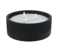 Well home - vela led formato redondo color negro ø20x8cm