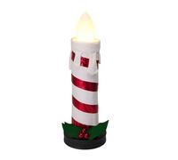 Well home vela plegable de 90cm con luces de llama, color blanco y con música 25 cm