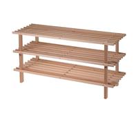 Well Home Zapatero de madera de abeto 77x26x40cm