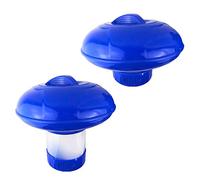 well2wellness® - Dosificador de cloro dosificador con parte central transparente para pastillas de 200 g