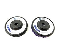 WELLERWERKZEUGE Juego de 2 discos de limpieza gruesos CSD de 76 x 10 mm, apto para amoladora angular con batería como Bosch GWS 10,8 V 12 V para acero, madera y plástico (2)