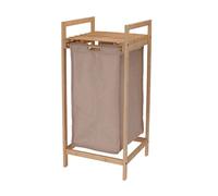 Wellhome - cesto para la colada en bambú con estante 33x33x73cm
