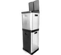 Wellhome Cubo De Reciclaje Ecológico 36 Litros De 3 Compartimentos
