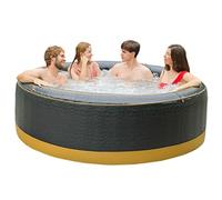Wellness Point MSPA Whirlpool Exotic Bañera de hidromasaje hinchable para 6 personas, 204 x 204 x 70 cm, 138 chorros de masaje, PVC, calentamiento PTC hasta 42 °C, desinfección con ozono, panel de