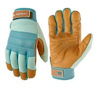WELLS LAMONT HydraHyde - Guantes híbridos de trabajo y jardinería de piel resistentes al agua para mujer, talla L 3250