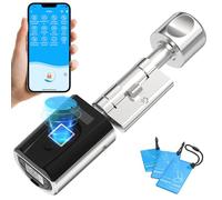 WELOCK SECBN51 Cerradura con huella digital,cerradura electrónica con Tarjeta RFID,APP Bluetooth Wi-Fi,cerradura inteligente de casa sin conversión,cerradura biométrica smart lock