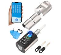WELOCK U71 Cerradura Electronica con Código,Huella Digital,Tarjeta RFID y APP,Cerradura inteligente WiFi,Smart Lock IP65,cerraduras inteligentes para puertas para puertas de 60-90mm,Fácil de Instalar