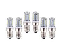WELSUN Baja tensión Bombilla LED E14 12V AC/DC 10-20V 3W 220 Lumen 57PCS 3014 SMD A Prueba de explosiones, no Regulable, for RV Camper Marine, luz de energía Solar y Fuera de la Red (Paquete de 6)