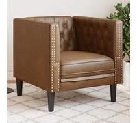 WEMYUFURN Chesterfield - Sillón de microfibra resistente a las manchas y resistente a las manchas para salón, comedor, oficina, silla cómoda y resistente a las manchas