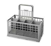 wenco Cesta para lavavajillas para la mayoría de los lavavajillas. Cesta para cubiertos para lavavajillas, cesta para lavavajillas, asa extraíble, tapa de rejilla plegable. Dimensiones incluyendo asa