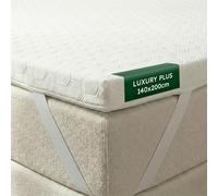 Wendre Topper Colchón 140x200 - 7 cm Viscoelástico, Luxury Plus | Alivio de presión con elásticos de sujeción, funda lavable, OEKO-TEX, fabricado en Europa