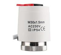 Wengart Actuador térmico de enchufe WG20, normalmente cerrado CA 230V,M30*1.5 apto para casi todos los colectores de circuito de calefacción comunes