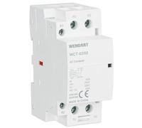 Wengart Contactor Silencioso 63A AC230V, 2 Polos Normalmente Cerrados (2NC), Ancho 36mm (2 Módulos DIN), Ideal para Gestión de Prioridad de Cargas, Aerotermia y Desconexión de Seguridad,WCT-63