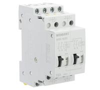 Wengart Telerruptor/Relé de Impulso 16A, AC 230V, 3NO+1NC, Interruptor de Paso Modular para Carril DIN, Control de Iluminación desde Múltiples Puntos con Pulsadores, Serie WIR-16