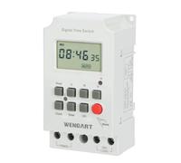 Wengart Temporizador Digital Prog 16A AC230V Contacto Seco Carril DIN