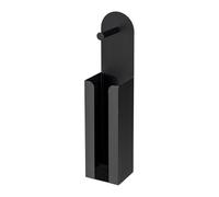 WENKO 2 en 1 - Portarrollos de Papel higiénico (12 x 54 x 11 cm), Color Negro