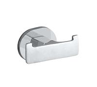Wenko 25019100 Gancho de Pared Doble para Toallas de Baño Duo Maribor, Cromo