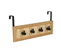 Wenko 25614100 Perchero de Puerta Allegre Decorativo para Colgar, Natural/Negro