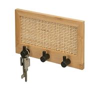 Wenko 25615100 Tabla Decorativa de Bambú Gancho Allegre, Natural/Negro