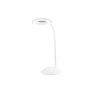 Wenko 9936800500 Lámpara de Mesa LED Unbekannt con Lupa, Blanco/Transparente