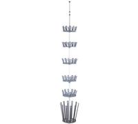Wenko Achilles organizador de zapatos 30x30x300 cm gris 6200090100