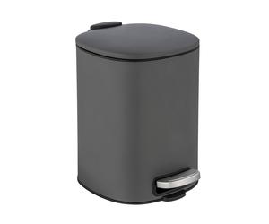 Wenko Alassio papelera 5 l gris 24780100