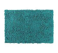Wenko Alfombra de baño Chenille verde 50 x 80 cm - Alfombrilla para bañera, alfombrilla para ducha, aterciopelada y antideslizante, Poliéster, 50 x 80 cm, Verde