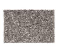 WENKO Alfombra de baño Lanas, sostenible, fabricada con botellas PET recicladas con aspecto de lana de oveja y reverso antideslizante, lavable hasta 40 °C, dimensiones (An. x P): 60 x 90 cm, taupe