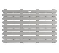 WENKO Baderost - Rejilla Antideslizante para Suelo para baño o Piscina, para Interior y Exterior, plástico, 80 x 50 cm, Color Beige