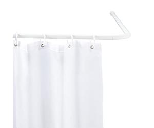 Wenko Barra Angular Universal Blanca - Varias Longitudes, Ø 2 cm, Aluminio, 2 x 2 cm, Blanco
