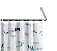 Wenko Barra Angular Universal Extra Fuerte Cromado - Ø 2,5 cm, Pueden ser combinadas de Forma y Longitud, Aluminio, 2.5 x 2.5 cm, Cromo