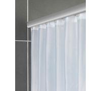 WENKO Barra de ducha telescópica «Era» en color cromo, barra de cortina de ducha extensible de aluminio inoxidable, para fijar todas las cortinas de ducha, fijación sin taladrar, 125-210 x 2 x 3,5 cm