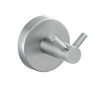 Wenko Gancho toallero Bosio 19610100 – Acero inoxidable, montado en pared, 5.5 x 5.5 cm, plata