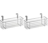 Wenko Cesta de especias, para colgar, Metal cromado, 24 x 11.5 x 10 cm, Cromo (Paquete de 2)