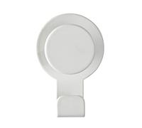 WENKO Colgador Blandas blanco mate acero inoxidable - Gancho adhesivo sin taladrar, toallero, Acero inoxidable, 5 x 7.5 x 2.5 cm, Blanco