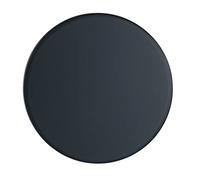 WENKO Colgador Melle negro Ø 8 cm - Ganchos para atornillar, Poliresina, 8 x 4.5 x 8 cm, Negro