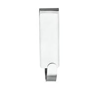 WENKO Colgador mural de ducha doble Vieste acero inox oscuro - Ganchos para pared de la ducha, Acero inoxidable, 2 x 7 x 5.5 cm, Mate