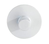 WENKO Colgador mural Savona blanco oscuro acero inox - Gancho para toallas, perchero, autoadhesivo, Acero inoxidable, 5 x 2 x 5 cm, Blanco