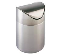 WENKO: Cubeta de acero inoxidable de 3 litros para residuos, con tapa oscilante, ideal para el baño, la cocina o cualquier espacio. Modelo OTRANTO. (Producto para cosméticos)
