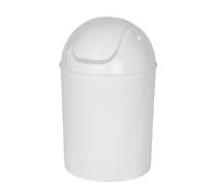 Wenko Cubo con Tapa oscilante Economic Blanco 6 l Capacidad: 6 l, Polipropileno, 20 x 30 x 20 cm, Blanco