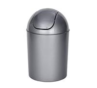 Wenko Cubo con Tapa oscilante Economic Gris 3 l Capacidad: 6 l, Polipropileno, 20 x 30 x 20 cm, Gris