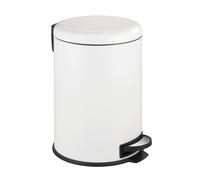 Wenko Cubo de basura con pedal de acero inoxidable Leman Easy Close, 20 litros, color blanco, 30,5 x 44 x 37,5 cm, de Wenko, 22708100