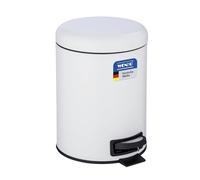Wenko Cubo de pedal 5 l. Leman, gris, Metal, 3 x 11.5 x 11.5 cm