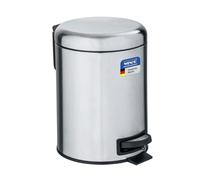 Wenko Cubo de Pedal 5 l. Leman, Gris, Metal, Blanco