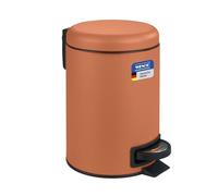 Wenko Cubo de Pedal de Acero Inoxidable 5 l. Leman, Satinado, Plateado Mate, 5 litros