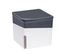 WENKO Deshumidificador Mod Cube, 500 g, para habitaciones de hasta 40 m³, previene moho y malos olores, sin electricidad, silencioso, recargable, blanco